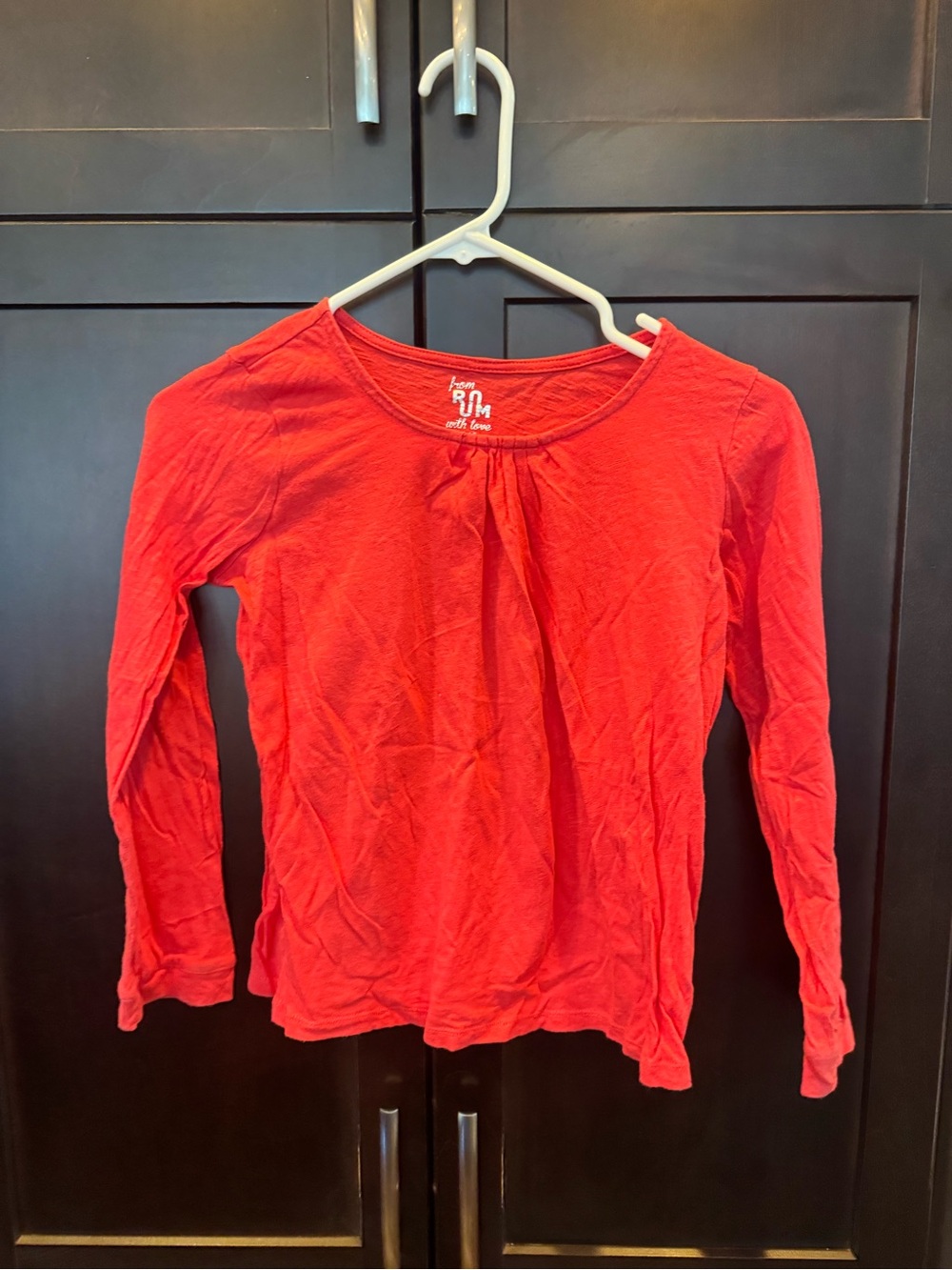 Ruum Bright Red Long Sleeve Girls Top